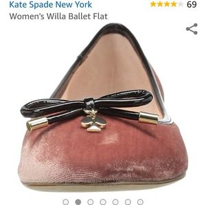 Kate Spade velvet and patent flats 9.5